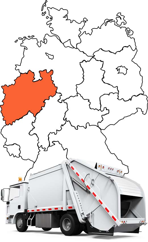 Śmieciarka - Kierowca C, Niemcy, powtarzalne trasy